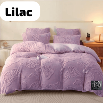 Butterfly Geometric Comforter Lilac